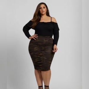 Fashion to Figure Midi Camo Skirt